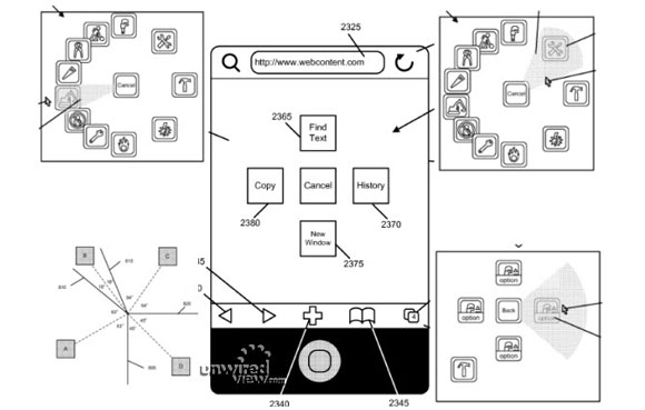 New Apple patent hints at radial menus in iPhone 5