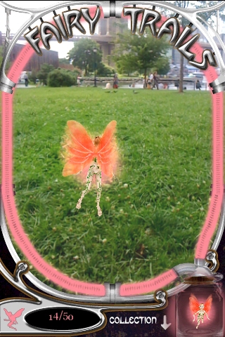 Augmented reality game Fairy Trails blazing onto iPhone