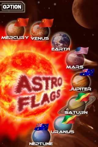 According to Astro Flags, Congo's flag flies over Saturn and Uranus