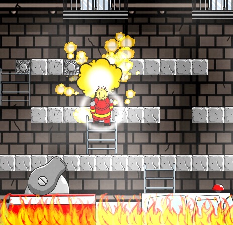 You'll use a ladder-firing cannon in upcoming Pyro Pursuit for iOS and Android