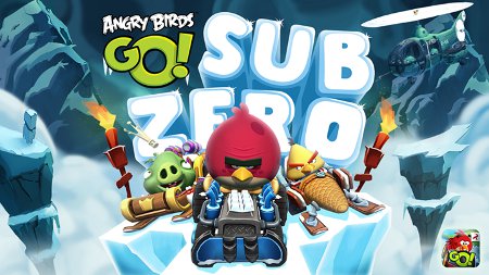 Angry Birds Go! has been updated with some frozen tracks and new challenges for iOS, Android, and Windows Phone