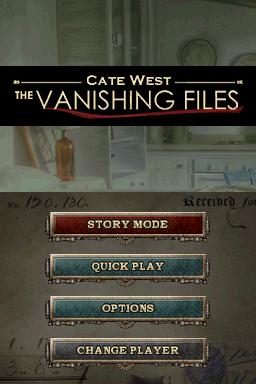 Hands on with Cate West: The Vanishing Files on DS