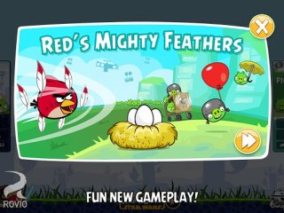 Fling a super-powered Red Bird at oncoming waves of evil pigs in updated Angry Birds