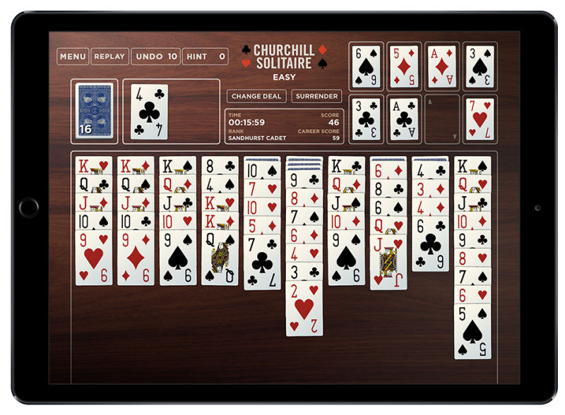 Former secretary of defense Donald Rumsfeld becomes an app maker with Churchill's Solitaire