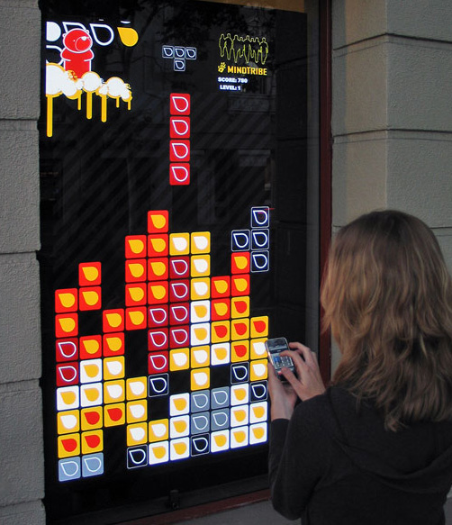 The mobile game played on... a window?