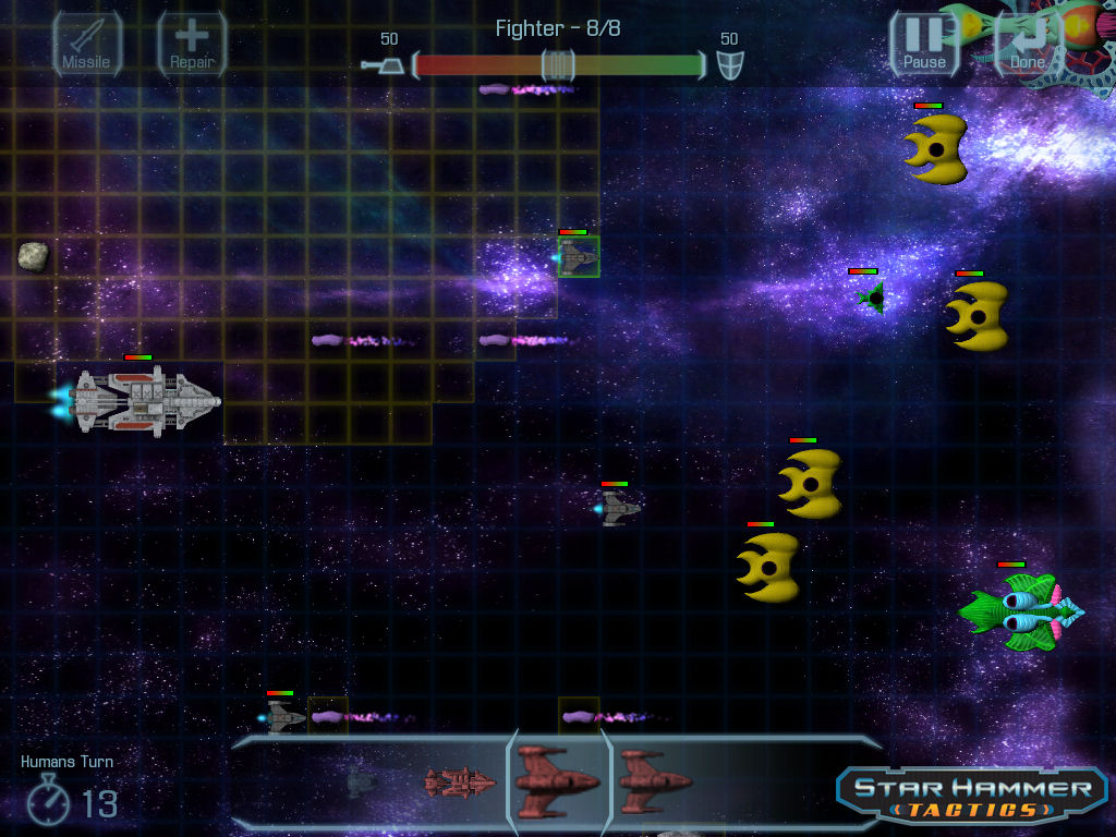 Star Control-esque futuristic turn-based game Star Hammer Tactics battling onto iPad next month