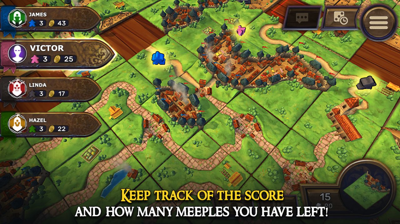 A new version of Carcassone is out now for Steam and Android