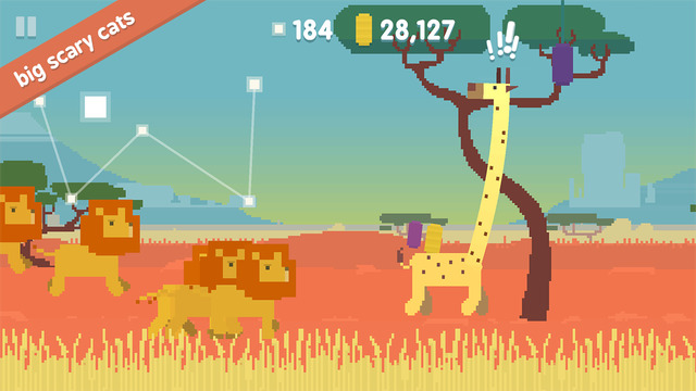 Oh my giraffe is a silly game of absurdly long necks and lion bowling