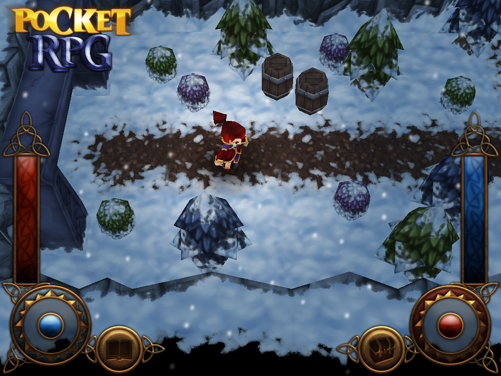 Pocket RPG to level up for random dungeon action on iPad