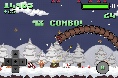 Free iPhone and iPad games: Mystery Mania, Super Mega Worm Vs Santa