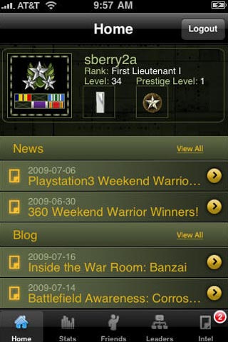 Call of Duty World at War app released for iPhone