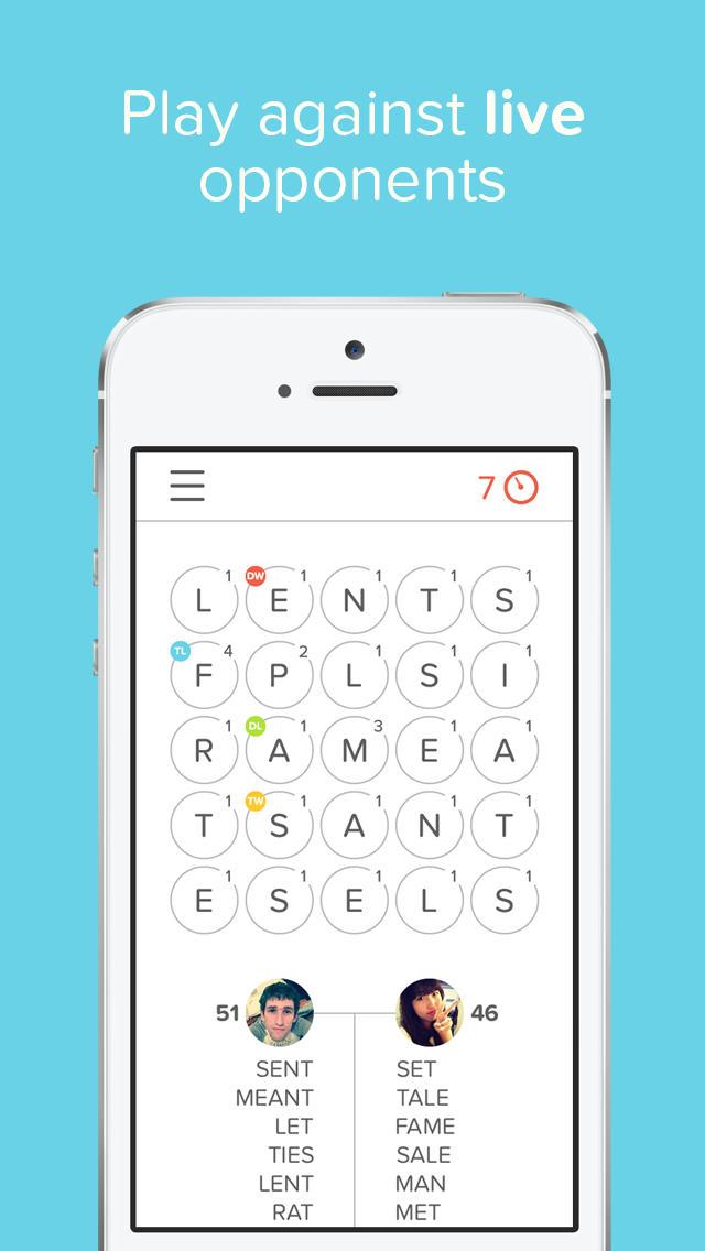 Haste is a clever multiplayer mix of Boggle and Scrabble for iPhone
