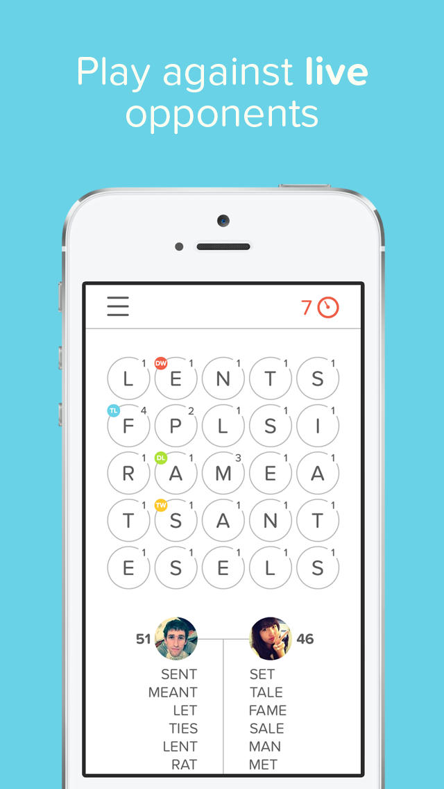 Haste is a clever multiplayer mix of Boggle and Scrabble for iPhone