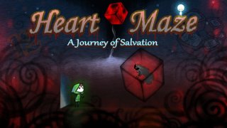 Explore the levels of a rotating puzzle in Heart Maze, out now on iOS