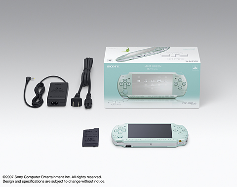 Sony Japan shows off fresh Mint Green PSP | Pocket Gamer