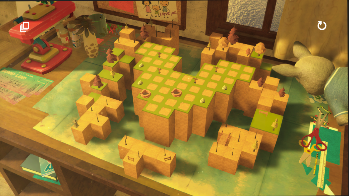 [Update] A child's desk transforms into an isometric puzzler in Evergrow: Paper Forest, out now on iOS