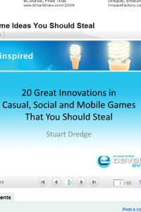 Develop '09: 20 iPhone and mobile game ideas you should steal