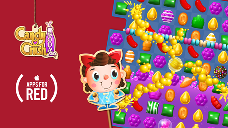 Raise money to help fight AIDS in Candy Crush Saga, Soda Saga, and Jelly Saga