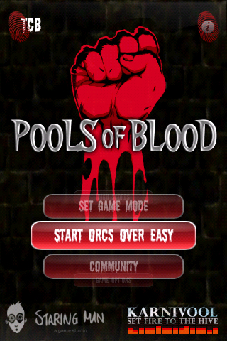 Pools of Blood pouring out onto the iPhone