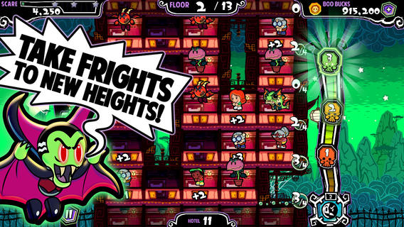 Out at midnight: Spook out your guests in cute strategy-puzzler Fright Heights