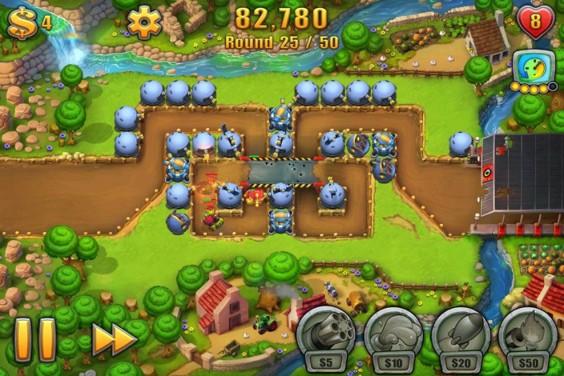 Base running on a whole new level: Silver Award-winning Fieldrunners 2 now available for Android