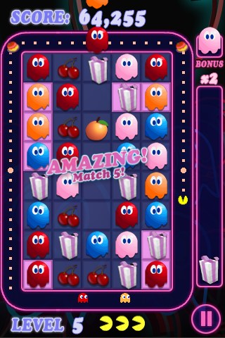 Pac-Man goes match-three with Pac-Match Party on iPhone