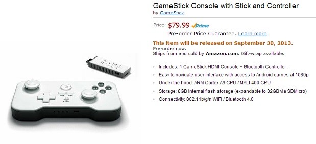 GameStick releasing worldwide on September 30th, according to Amazon and GameStop listings