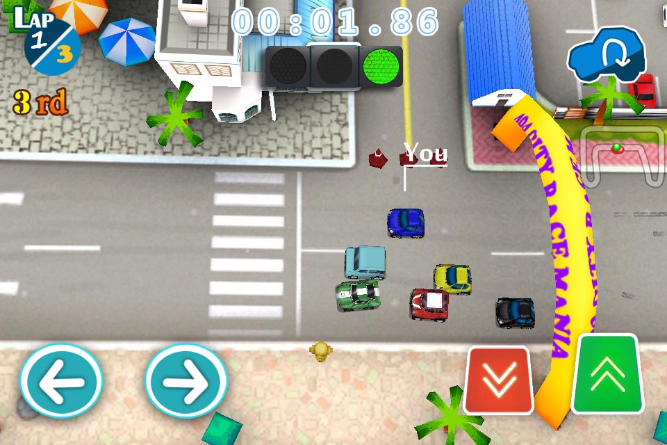 Complete with 6-way multiplayer mode, CitiRacing drifts on iOS