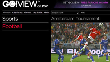 Premier League footage will be available on PSP Go!View service