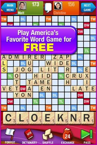 Scrabble A-I-V-R-R-S-E on the Android Market - for US wordsmiths only