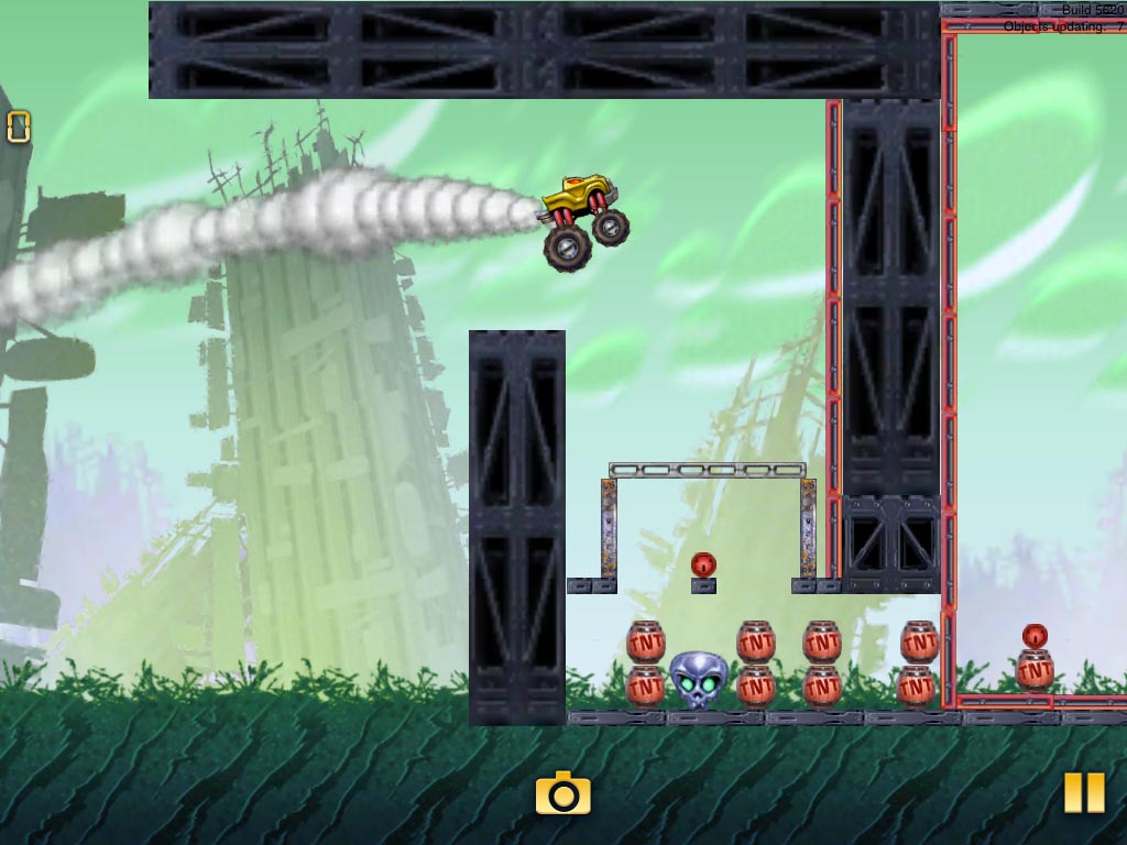 Appy takes physics puzzlers high octane with Trucks & Skulls for iPhone and iPad