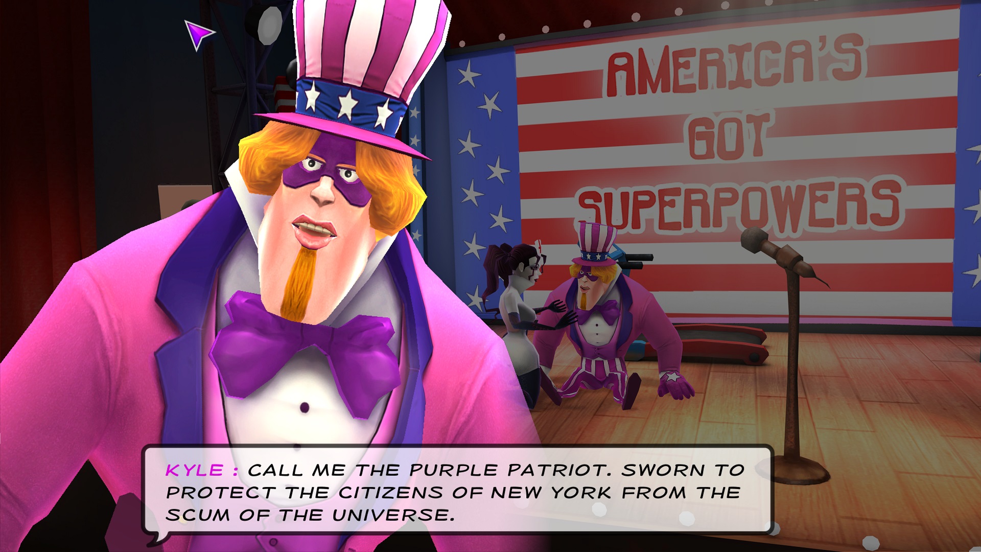 Supreme League of Patriots will lampoon the all-American superhero on your iPad soon