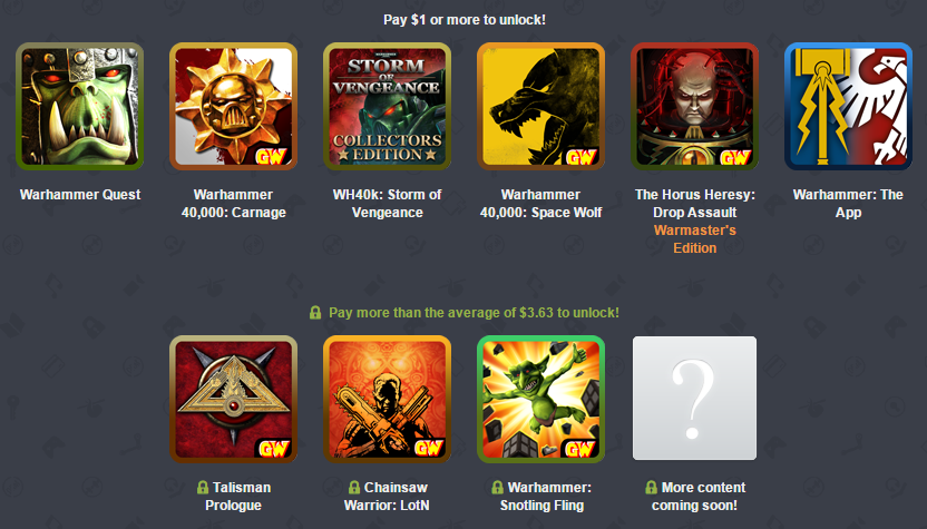 The new Humble Mobile Bundle will scratch that Warhammer gaming itch