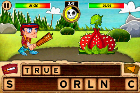 Free iPhone game: Word Warrior