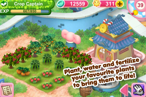 Freemium iPhone grow-'em-up Glee Garden updated with instant grow, rebalanced crops