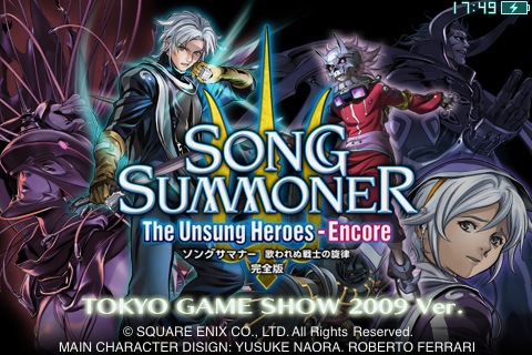 iPhone Song Summoner: The Unsung Heroes - Encore out now