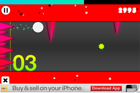 Colourful abstract chase down game DOT5URBO is out and free for iPhone