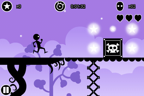 The graphically noir Into the Twilight Pro runs onto iPhone