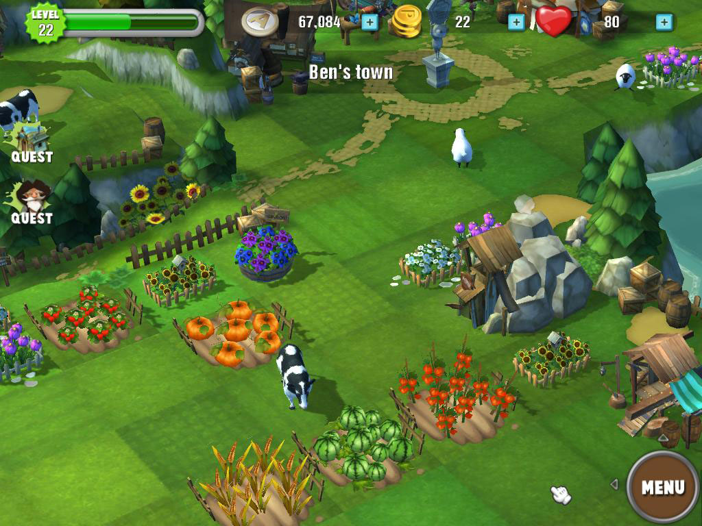 Cross-platform harvesting, building and questing comes to iOS and Facebook with Knighty Adventure