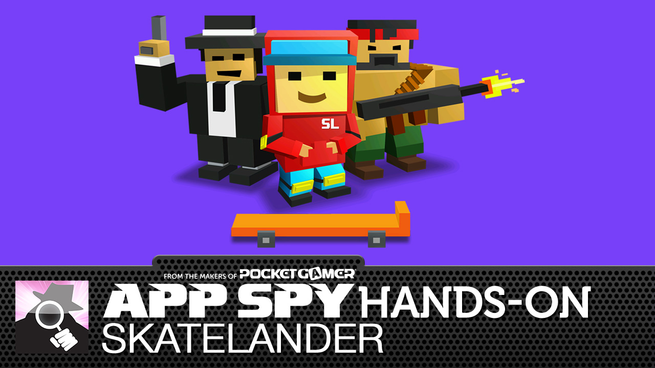 Skatelander looks a whole heck of a lot like Crossy Road, doesn't it?