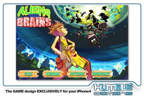 Aliens Need Brains lands on the App Store, exclusive to iPhone 4