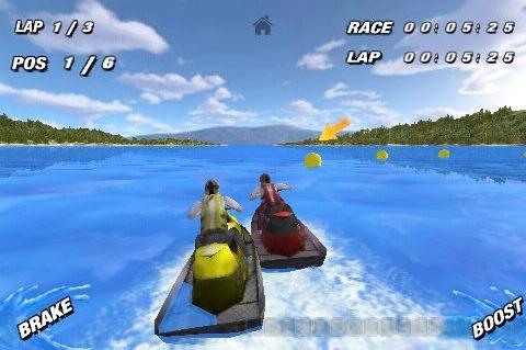 Free iPhone game: Aqua Moto Racing