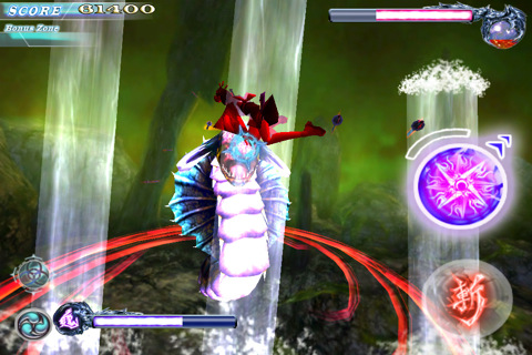 Geisha samurai, exorcist and cyborg ninja blade up for iOS flying shooter/slasher Dark Break