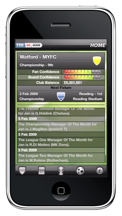 Manage Your Football Club is live for iPhone