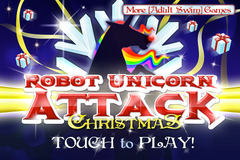 Robot Unicorn Attack goes festive in Christmas Edition