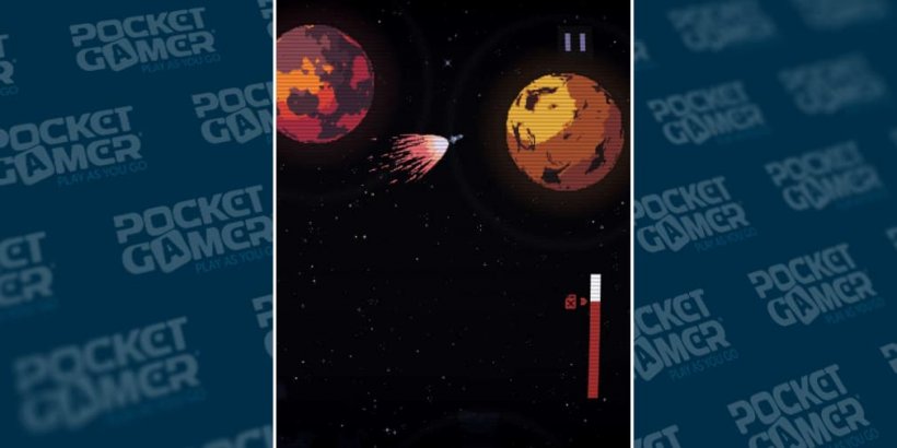 Heading to a new planet with remaining fuel.