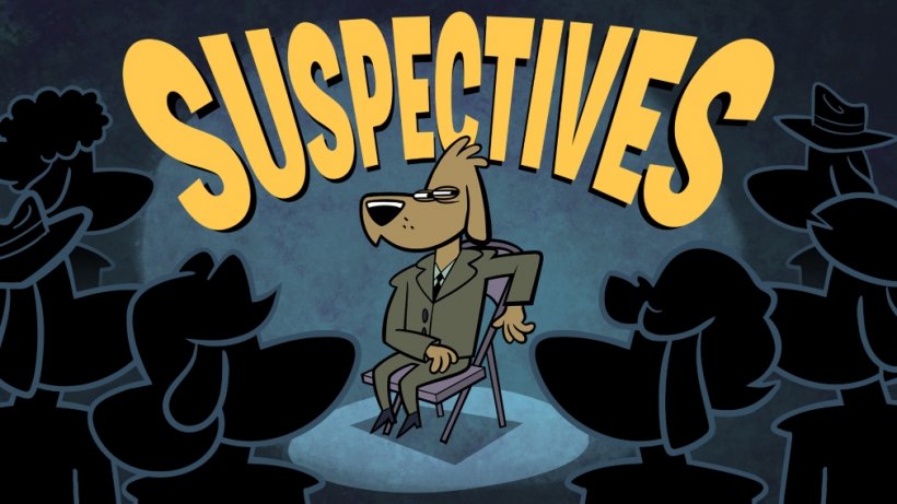 A dog on a chair in the middle of the room is suspicious of everyone