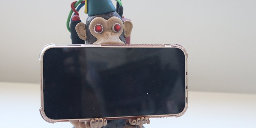 Cable Guys Monkey Bomb Call of Duty phone holder with a phone