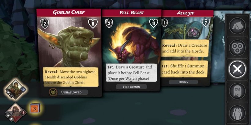 Facing the monster lineup.