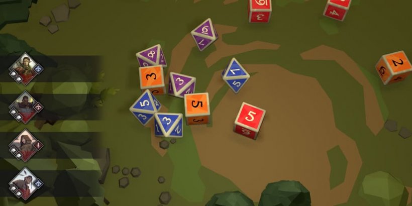 Rolling dice for the party.